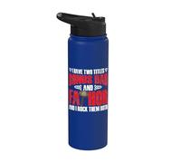 Tengo Dos Títulos Bonus Papá Y Fathor Y Yo Los Rock Ambos Stainless Steel Insulated Water Bottle