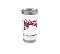 Tengo dos títulos de veterano y pappy y los rockeo a los dos Vaso térmico de acero inoxidable de doble pared