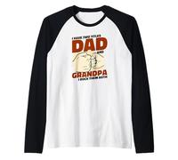 Tengo Dos TÍTULOS: PAPÁ & Abuelo Y YO Rock Ambos! Meme Camiseta Manga Raglan