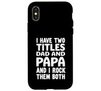 Tengo Dos Títulos Papá & Papa Y Yo Los Rock Ambos Carcasa para iPhone X/XS