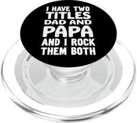 Tengo Dos Títulos Papá & Papa Y Yo Los Rock Ambos PopSockets PopGrip para MagSafe
