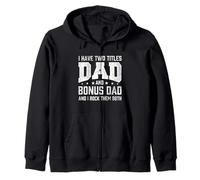 Tengo Dos títulos papá y papá Extra y yo rockeo Ambos Sudadera con Capucha