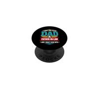 Tengo Dos títulos papá y suegro y los rockeo a los Dos PopSockets PopGrip Adhesivo