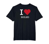 Tengo el corazón hervido, me Encanta lo hervido Camiseta, Hombre Tallas Grandes, Negro, 6X Alto
