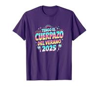 Tengo El Cuerpazo del Verano 2025 | Frase Divertida Hombre Camiseta, Hombre, Morado, 3XL