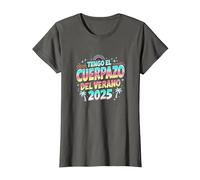 Tengo El Cuerpazo del Verano 2025 | Frase Divertida Hombre Camiseta, Mujer, Asfalto, XS