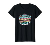 Tengo El Cuerpazo del Verano 2025 | Frase Divertida Hombre Camiseta, Mujer, Negro, XL