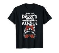 Tengo el temperamento de mi papá y la actitud de mi mamá padres geniales Camiseta