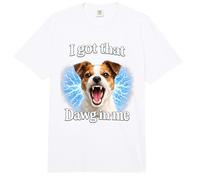 Tengo Ese Dawg en mí Enojado Jack Russell Terrier Camisa Comfort Colors Adult Heavyweight T-Shirt