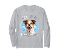 Tengo Ese Dawg en mí Enojado Jack Russell Terrier Camisa Manga Larga