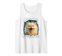 Tengo Ese Dawg en mí Gato Camisa Divertido Enojado Tabby Camiseta sin Mangas