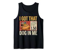 Tengo Ese Perro Dentro de mí, Divertido Hot Dog Retro Vintage Camiseta sin Mangas