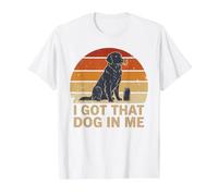 Tengo Ese Perro en mí Divertido Golden Retriever Vintage Camiseta gráfica económica, Hombre, Blanco, S
