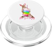 Tengo Esta Linda Bebida de batido con Forma de arcoíris con Forma de Conejito Que es motivadora PopSockets PopGrip para MagSafe