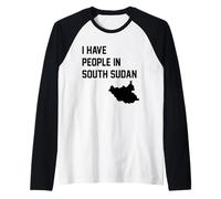 Tengo Gente en Sudán del Sur Camiseta Manga Raglan
