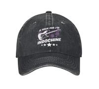 Tengo Gorra de béisbol Indochina Star Star Concert Music Unisex Distressed Washed Snapback Hat Bat Band Entrenamientos al Aire Libre Unstructured Soft