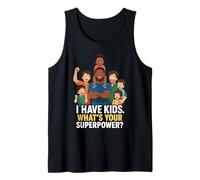 Tengo hijos ¿Cuál es tu estilo anime de superpoder? Camiseta sin Mangas