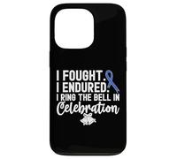Tengo la Campana en celebración Blue Ribbon Cáncer de Colon Carcasa para iPhone 13 Pro