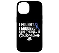 Tengo la Campana en celebración Blue Ribbon Cáncer de Colon Carcasa para iPhone 14