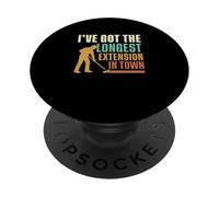 Tengo la extensión más Larga de la Ciudad: Funny House Painters PopSockets PopGrip Adhesivo