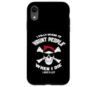 Tengo la intención de atormentar a la gente cuando muera un cráneo desordenado Carcasa para iPhone XR