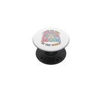 Tengo la Mejor mamá del Mundo Día de la Madre para niños PopSockets PopGrip Adhesivo