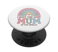 Tengo la Mejor mamá del Mundo Día de la Madre para niños PopSockets PopGrip Adhesivo