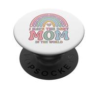 Tengo la Mejor mamá del Mundo Día de la Madre para niños PopSockets PopGrip Adhesivo