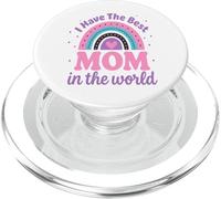 Tengo la Mejor mamá del Mundo Día de la Madre para niños PopSockets PopGrip para MagSafe