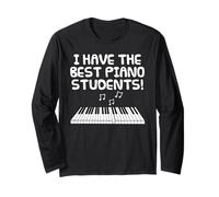 Tengo los mejores estudiantes de piano, profesor de música Manga Larga