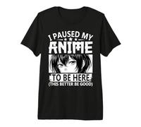 Tengo mi Anime Paused Otaku Dicho Camiseta Premium