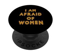 Tengo Miedo a Las Mujeres Gracioso PopSockets PopGrip Adhesivo