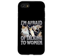 Tengo miedo de hablar con mujeres Funny Cat Meme Bootleg Carcasa para iPhone SE (2020) / 7 / 8