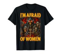 Tengo Miedo de Las Mujeres Hombre Divertido Introvertido Grim Reaper Bootleg Camiseta