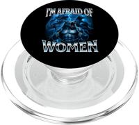 Tengo Miedo de Las Mujeres Hombre Lobo Alfa Lobo Meme tembloroso PopSockets PopGrip para MagSafe