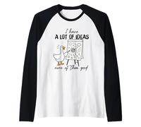 Tengo Muchas Ideas Ninguna de Ellas Buen Ganso Camiseta Manga Raglan