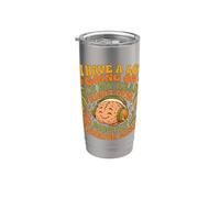 Tengo mucho que hacer en mi cabeza, principalmente música de ascensor Vaso térmico de acero inoxidable de doble pared