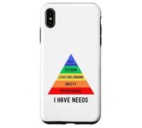 Tengo necesidades | Jerarquía de necesidades de Maslow | Psicología Carcasa para iPhone XS Max