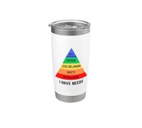 Tengo necesidades | Jerarquía de necesidades de Maslow | Psicología Vaso térmico de acero inoxidable de doble pared