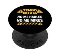 Tengo Novia Latina Toxica No Me Hables Chula Mujer Mexicana PopSockets PopGrip Adhesivo