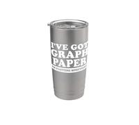 Tengo papel cuadriculado Estoy trazando algo Vaso térmico de acero inoxidable de doble pared