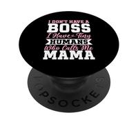 Tengo pequeños Humanos Que me Llaman mamá mamá Vida Maternidad PopSockets PopGrip Adhesivo