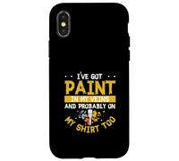 Tengo Pintura en mis Venas y Probablemente en mi Camisa Demasiado Genial Carcasa para iPhone X/XS