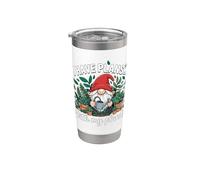 Tengo planes con mis plantas divertido Gnomo jardinero diciendo Vaso térmico de acero inoxidable de doble pared