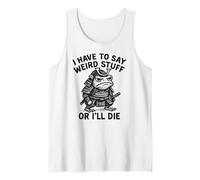 Tengo Que Decir Cosas Raras o moriré - Funny Samurai Frog Camiseta sin Mangas