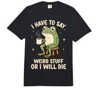 Tengo Que Decir Cosas Raras o moriré Rana Meme Divertida Comfort Colors Adult Heavyweight T-Shirt