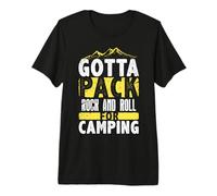 Tengo Que empacar Rock and Roll para Acampar Camiseta Premium