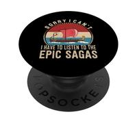 Tengo que escuchar el musical griego Odysseus de las sagas épicas PopSockets PopGrip Adhesivo