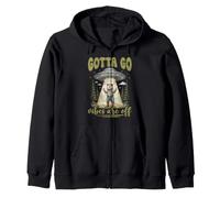 Tengo Que IR Vibes están apagados Divertido OVNI Alien Zarigüeya Meme Sudadera con Capucha