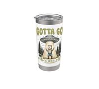 Tengo que ir Vibes están apagados divertido OVNI Alien Zarigüeya Meme Vaso térmico de acero inoxidable de doble pared
